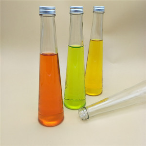 <span class=keywords><strong>350Ml</strong></span> Chai Thủy Tinh Hình Nón Rỗng Với Nắp Chai Nhôm Cho Nước Trái Cây Nước Giải Khát - Product Image 4