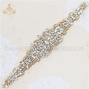 Hot sale Rhinestone Trimming Rhinestone Applique For Wedding Dress Belt