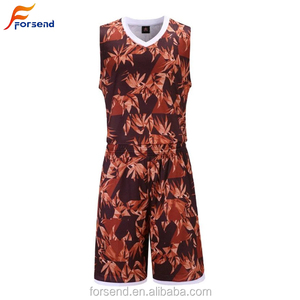 Custom wholesale custom brown color blank custom infant basketball jersey - Product Image 1