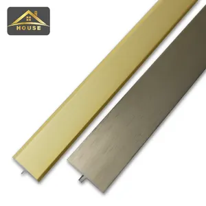 FooShan Manufacture FSF T Shape Flexible Thin Decorative Metal Strips Metal Edge Trim For Wall Decoration
