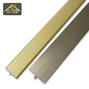 Fooshan Fabricage Fsf T Vorm Flexibele Dunne Decoratieve Metalen Strips Metalen Rand Trim Voor Wanddecoratie