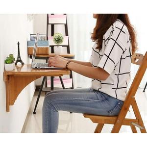 Bamboo <strong>Wall</strong> <strong>Mounted</strong> Folding Kitchen Dining Multi-use Laptop <strong>Desk</strong> - Product Image 3
