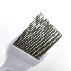 Peigne d'élimination des puces à cheveux naturels, poignée en plastique, épingles en acier inoxydable, cheveux naturels, litthing, peigne d'élimination des puces - Product Image 2