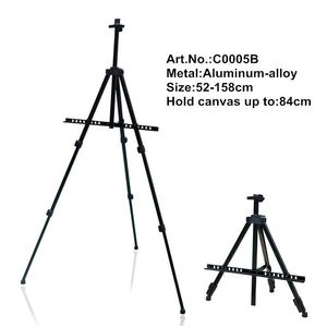 Bomeijia bán Hot Telescopic gấp kim loại nghệ thuật hiển thị sơn giá vẽ đứng 6 màu sắc sản phẩm mới với Carry bag - Product Image 2