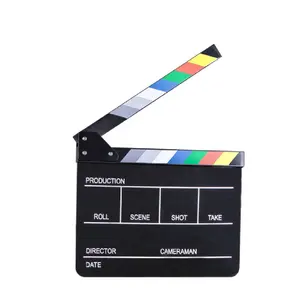 E-IMAGE ECB-02 acryl zwart kleurrijke film regisseur clap clapper board