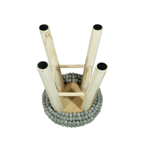 Haute qualité <span class=keywords><strong>tabouret</strong></span> rond en <span class=keywords><strong>bois</strong></span> de <span class=keywords><strong>4</strong></span> <span class=keywords><strong>pieds</strong></span> avec feutre tapis de balle - Product Image 1