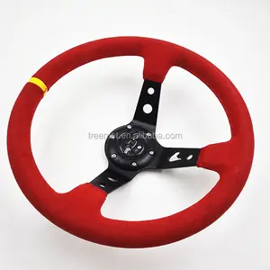 Moo Produk Kulit Asli, Roda Kemudi Drifting Blue 350Mm