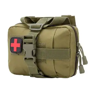 Rip Away EMT Pouch Molle IFAK 의료 키트 가방 튼튼한 전술 메딕 파우치는 모든 환경에서 내구성을 향상시킵니다.