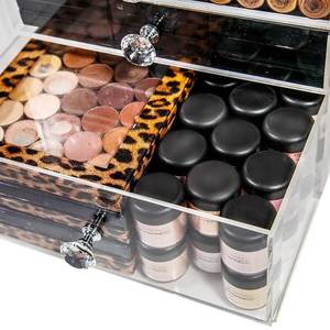 YAGELI Wholesale Crystal Handles 7 Tiers <b>clear</b> Acrylic Makeup Organizer With 7 Drawers - Product Image 4