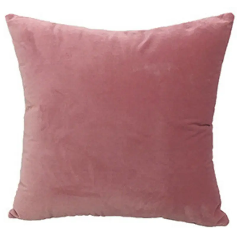 Cheersee押しつぶされたベルベットのクッションピンクの正方形の汚れた無地の装飾的な豪華な美しさのベルベットのリビングルーム用の枕を投げる
