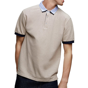 Nuevo diseño de moda sentir tres colores Polo camisa 100% algodón para hombre - Product Image 4