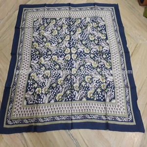 Multi Color Flower Printed Cotton square <b>Scarves</b> - Product Image 4