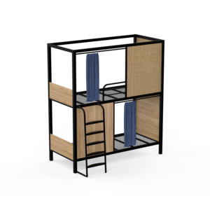 Cadre de lit en métal, lit de repos pour l'aéroport, pod de sommeil pour les stations balnéaires, les hôtels, les écoles, les auberges de jeunesse - Product Image 2