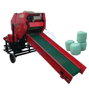 Efficient automatic portable silage baler baling machine price