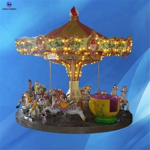 Lujo portátil Parque de Atracciones paseos Carrusel con remolque - Product Image 5