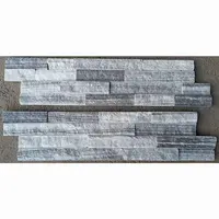 Budaya Batu Mosaic Grey Slate Karat Bluestone Outdoor Taman Balkon Lantai Anti Skid Brick untuk Eropa Villa Halaman