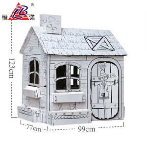 Casetta giocattolo Doodle <span class=keywords><strong>fai</strong></span> <span class=keywords><strong>da</strong></span> te per bambini casetta <span class=keywords><strong>da</strong></span> gioco Indoor in cartone con EN71 - Product Image 3
