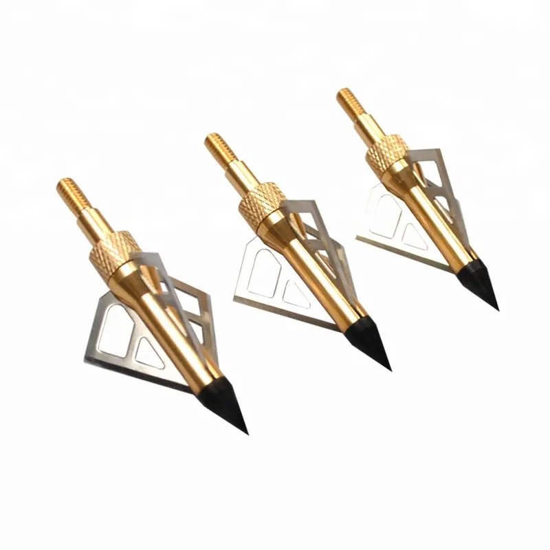 Tiro con Arco 100GR Broadhead caza perno Flecha de caza tipos de cuchillas