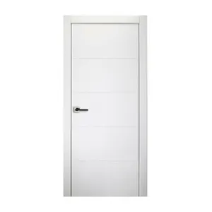 باب ألماني أصلي أبيض بتصميمات أبواب الشقق القياسية في أبواب خشبية داخلية عازلة للصوت منخفضة