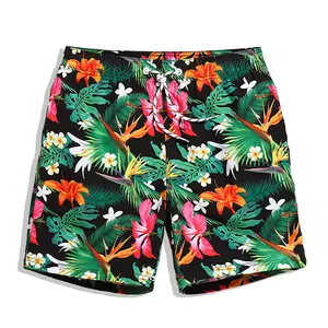 OEM custom sublimated beachwear and swimwear swimming trunks beach swim shorts men Men's Multiple Patterns Printed Swim Wear