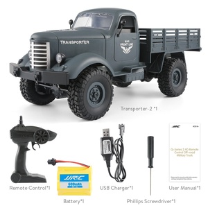 2019 nouveau camion RC JJRC Q61 2.4G puissant moteur télécommande 4WD suivi tout-terrain <span class=keywords><strong>militaire</strong></span> camion voiture RTR <span class=keywords><strong>jouet</strong></span> - Product Image 5