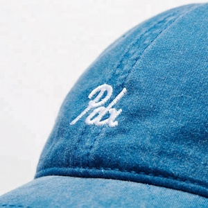Personnalisé hommes plaine Non Structuré 6 panneau En Détresse golf jean denim cowboy <span class=keywords><strong>chapeau</strong></span> <span class=keywords><strong>de</strong></span> papa - Product Image 3