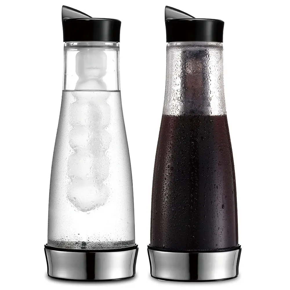1000ml clear glass cold brew coffee maker carafe water pitcher with filter