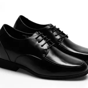 أحذية جلدية عالية الجودة للرجال سوداء لحفلات الزفاف اليومية
