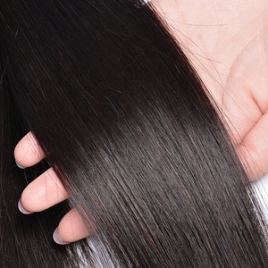 批发束人发10a高品质原发天然颜色廉价原发直发巴西人发束 - Product Image 5