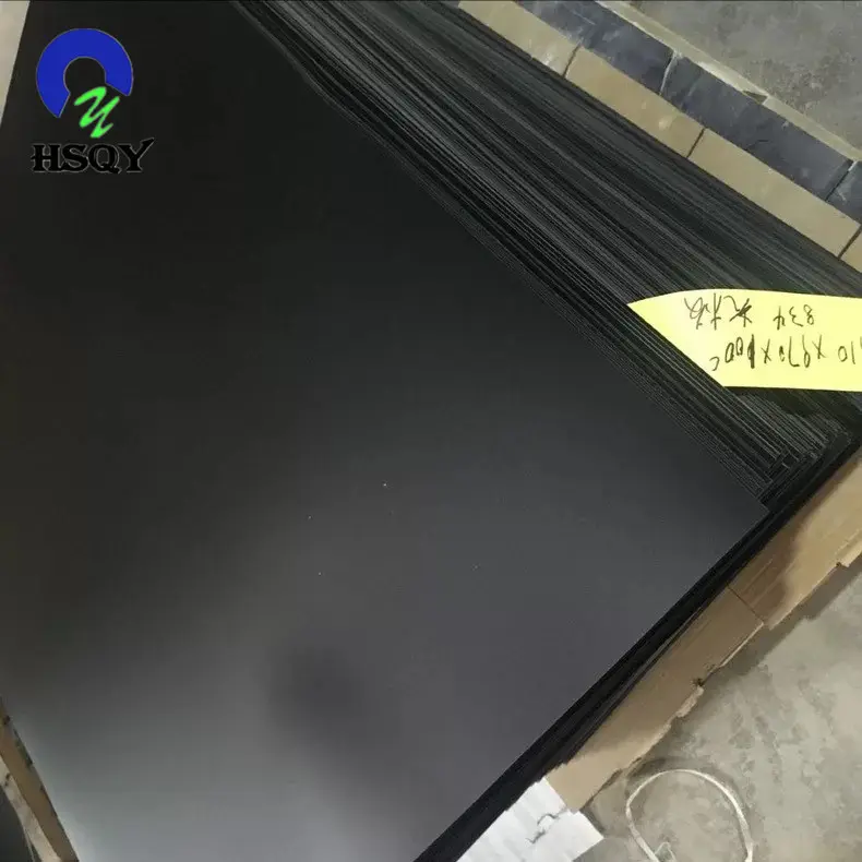 Taille de PVC personnalisé 0.5mm 0.6mm 0.8mm feuille de PVC solide noir feuille PVC rigide auto-adhésif blanc