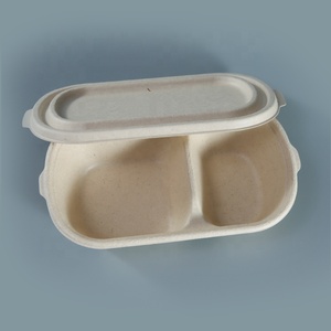 De embalaje desechables bagazo de caña de caja de papel - Product Image 2