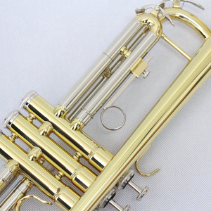 OEM Instrument à vent à vendre Cuivre Nickel Acier inoxydable Embouchure <span class=keywords><strong>Tromba</strong></span> <span class=keywords><strong>Trompette</strong></span> <span class=keywords><strong>Trompette</strong></span> Clé Sib <span class=keywords><strong>Trompette</strong></span> Laquée Or - Product Image 2