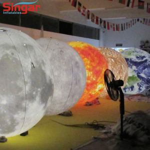 Système solaire géant gonflable à éclairage LED, pour décoration <span class=keywords><strong>de</strong></span> fête, planètes <span class=keywords><strong>de</strong></span> la lune, planètes, planètes, planètes, saturne, uran-us, septum - Product Image 3