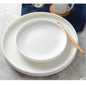 Usine prix rond <span class=keywords><strong>blanc</strong></span> assiettes en porcelaine fine pour <span class=keywords><strong>buffet</strong></span>, restauration - Product Image 1