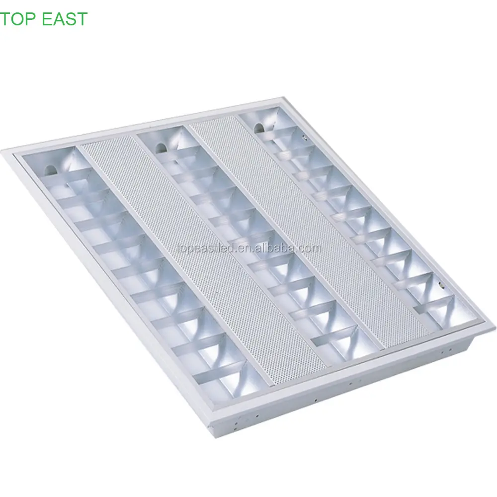 LED Louver Fitting 2ft 4ft Tersembunyi Dipasang Lampu 3X12 W T5 36W Grille Lampu Langit-langit dengan 2 tahun Garansi