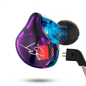 Écouteurs <span class=keywords><strong>KZ</strong></span> ZST 2019, léger, technologie hybride, annulation Active du bruit, usine, téléphone de Sport Hifi 1DD + 1BA - Product Image 2