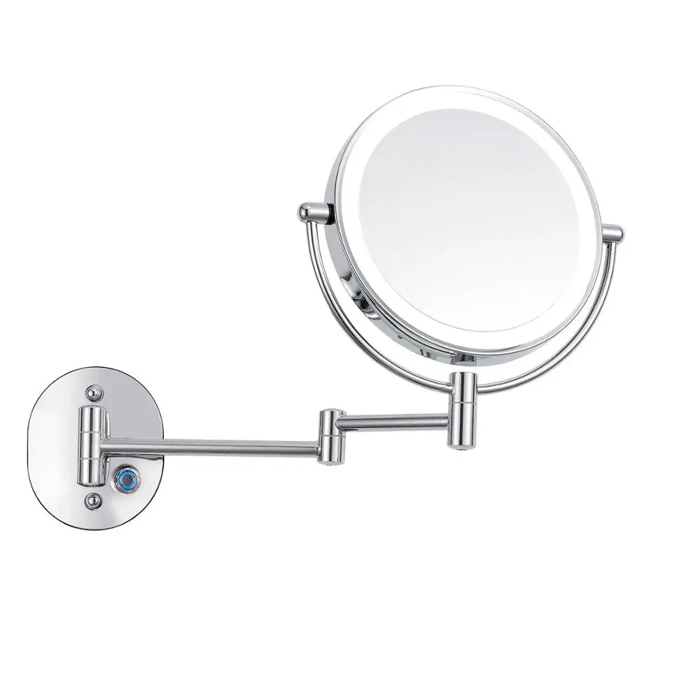 Miroir grossissant 10x avec éclairage Led, outil de maquillage de beauté activé par tactile