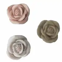 12 pcs 3d flower rose silicone