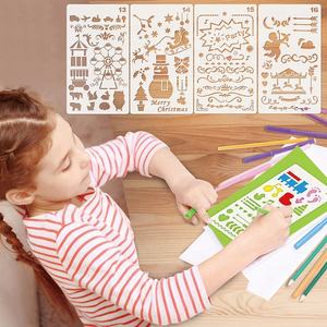 Grosir Set gambar jurnal dengan stensil untuk menandai dan membuat sketsa 12 warna spidol - Product Image 6