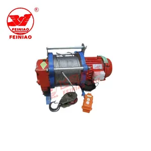 Feiniao electric wire rope hoist cable 380V electric winch 1000kg