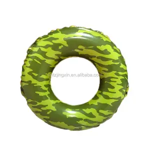 Factory custom pvc thickened adult swimming ring inflatable abstract art transparent swimming ring summer outdoor water sports