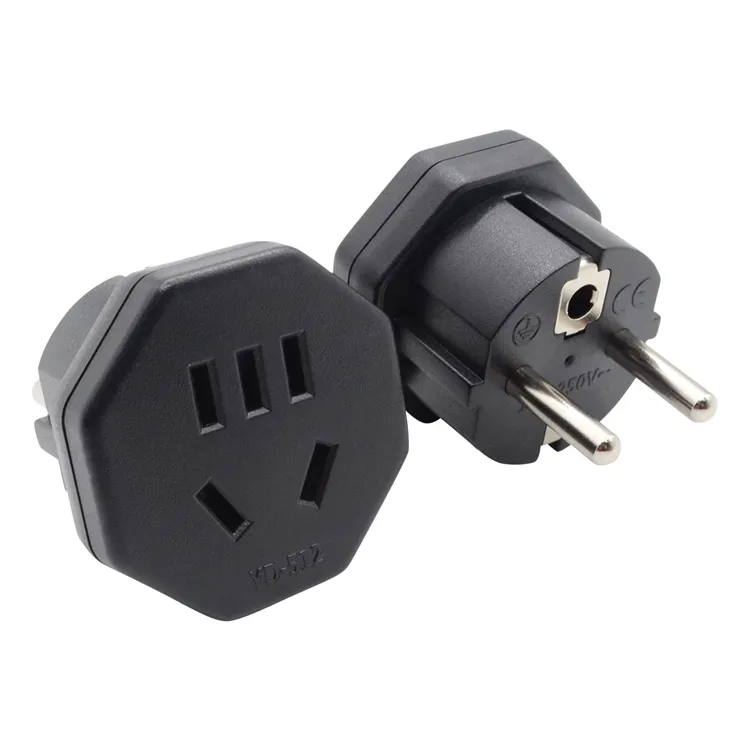 Hot Universal Plug Adapter Pin Socket Tipo E /world Travel Plug/Globale Travel Adapter US CN a 2 EU Germania 5 Pins Commerciale