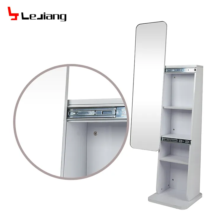 high quality full length mirror stand with storage