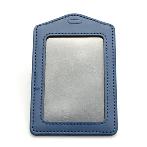 High quality Id card PU badge holder supplier