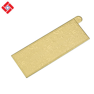 Faite <span class=keywords><strong>sur</strong></span> commande de Partie Décoratif Noir 1mm Mini Rectangle Dessert Papier Gâteau Des Plinthes - Product Image 1