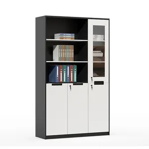 Wholesale custom wooden office furniture suitable for student library or office use file storage cabinet book display cabinet