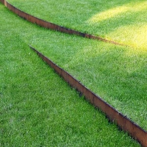 Borde de Jardín de Acero para Techo con Diseño de Prado Oxidado - Product Image 2