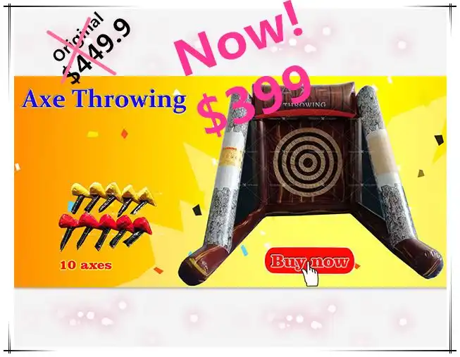 Hot Sale High Quality Small Axe Throwing Games Inflatable with Cheap Price For Kids Event