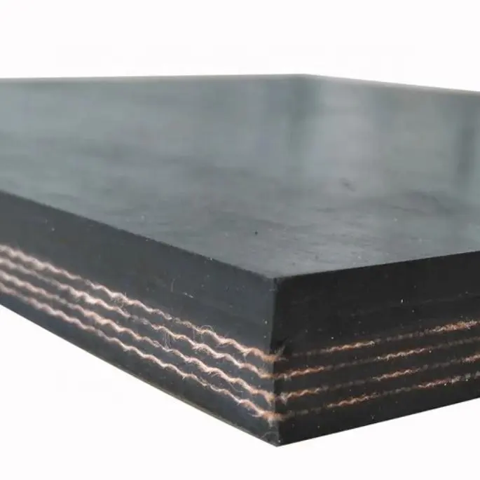 Heat resistant steel cord EP rubber conveyor belt nylon canvas chevron rubber conveyor belt