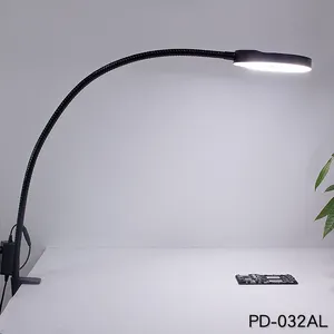 lampe loupe lumière Suppliers-Lampe loupe optique de bureau, outil de bureau à pince, loupe éclairée 10/20X lampe LED à intensité variable